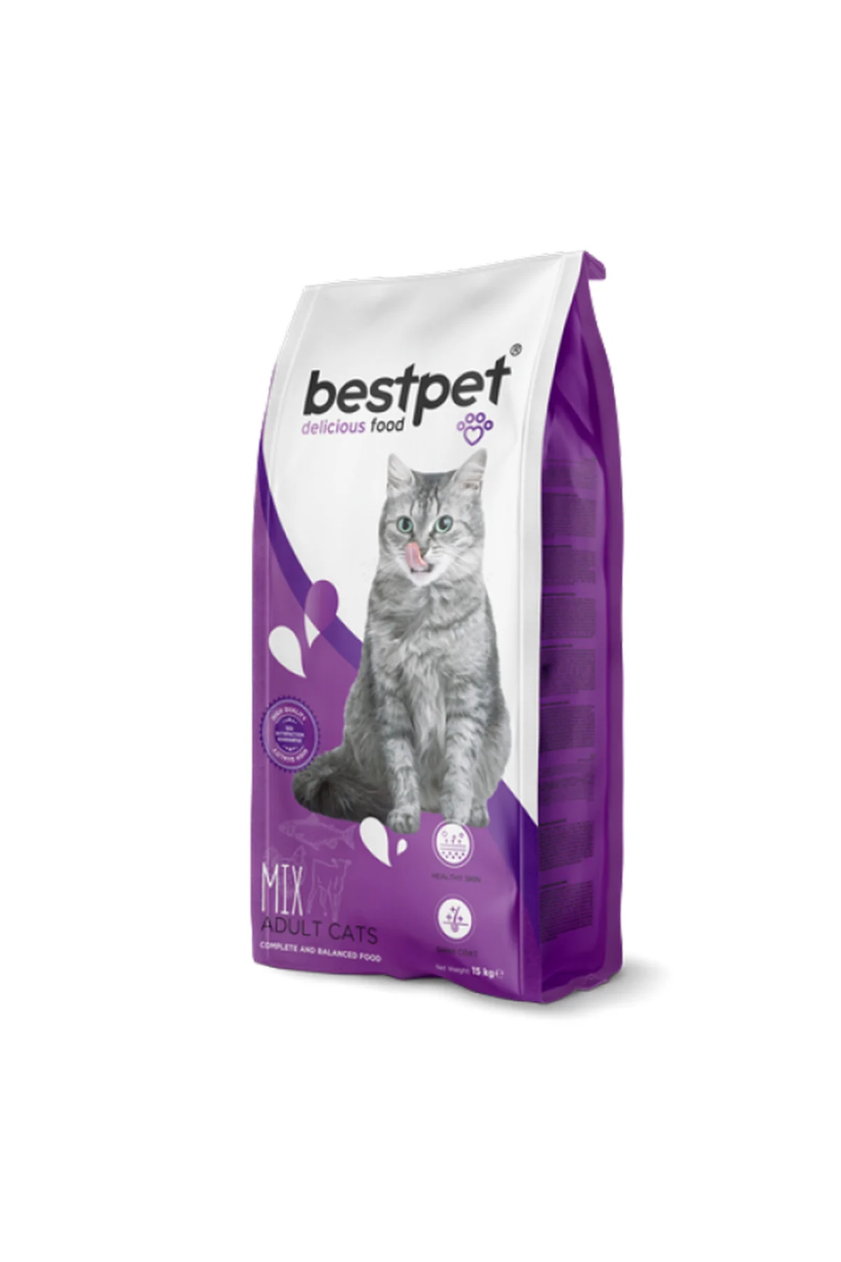 15 Kg Yetişkin Kediler İçin Tavuklu Kuzulu ve Balıklı Mix Kedi Ma