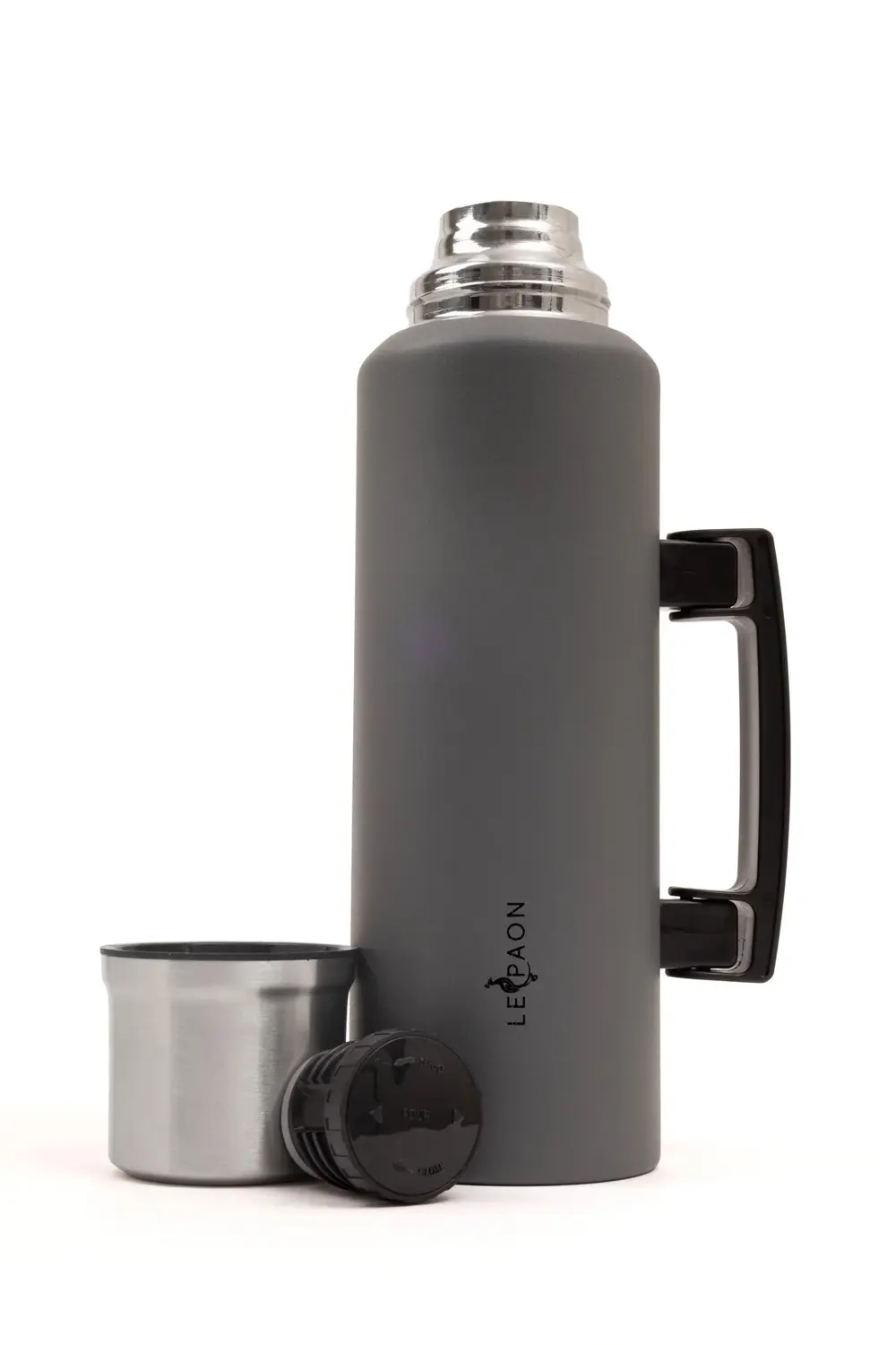 1.5 L Paslanmaz Çelik Termos Katlanır Kulp Sızdırmaz 24 Saat Sıca