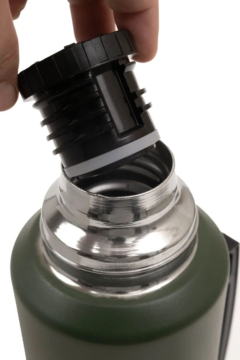 1.5 L Paslanmaz Çelik Termos Katlanır Kulp Sızdırmaz 24 Saat Sıca