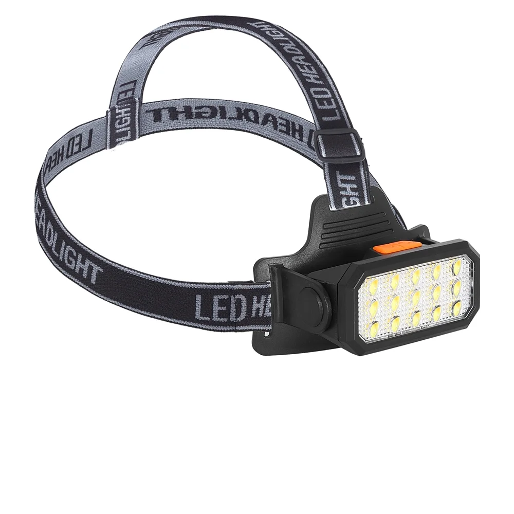 15 Ledli Sarı / Beyaz Şarjlı Kafa Lambası Watton Wt-652