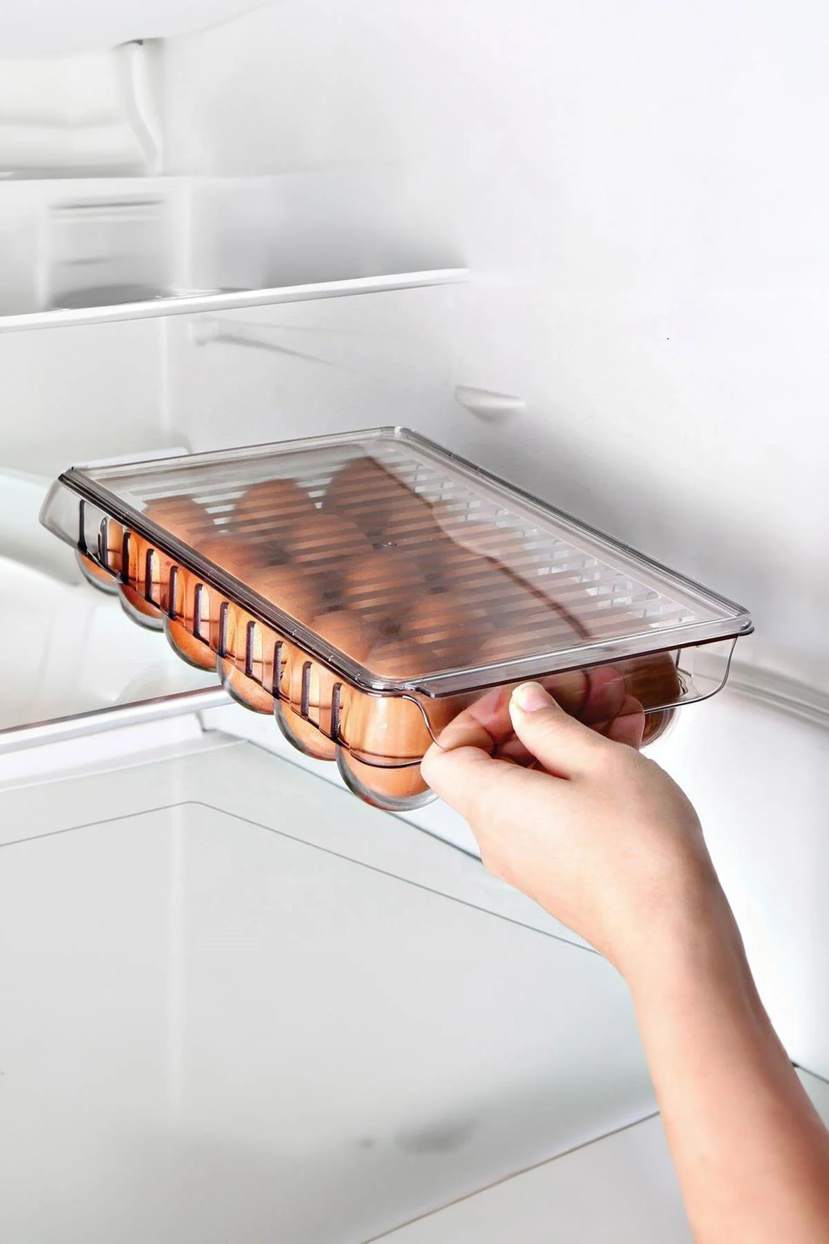 15 Li Buzdolabı Kapaklı Yumurtalık & Buzdolabı Organizeri