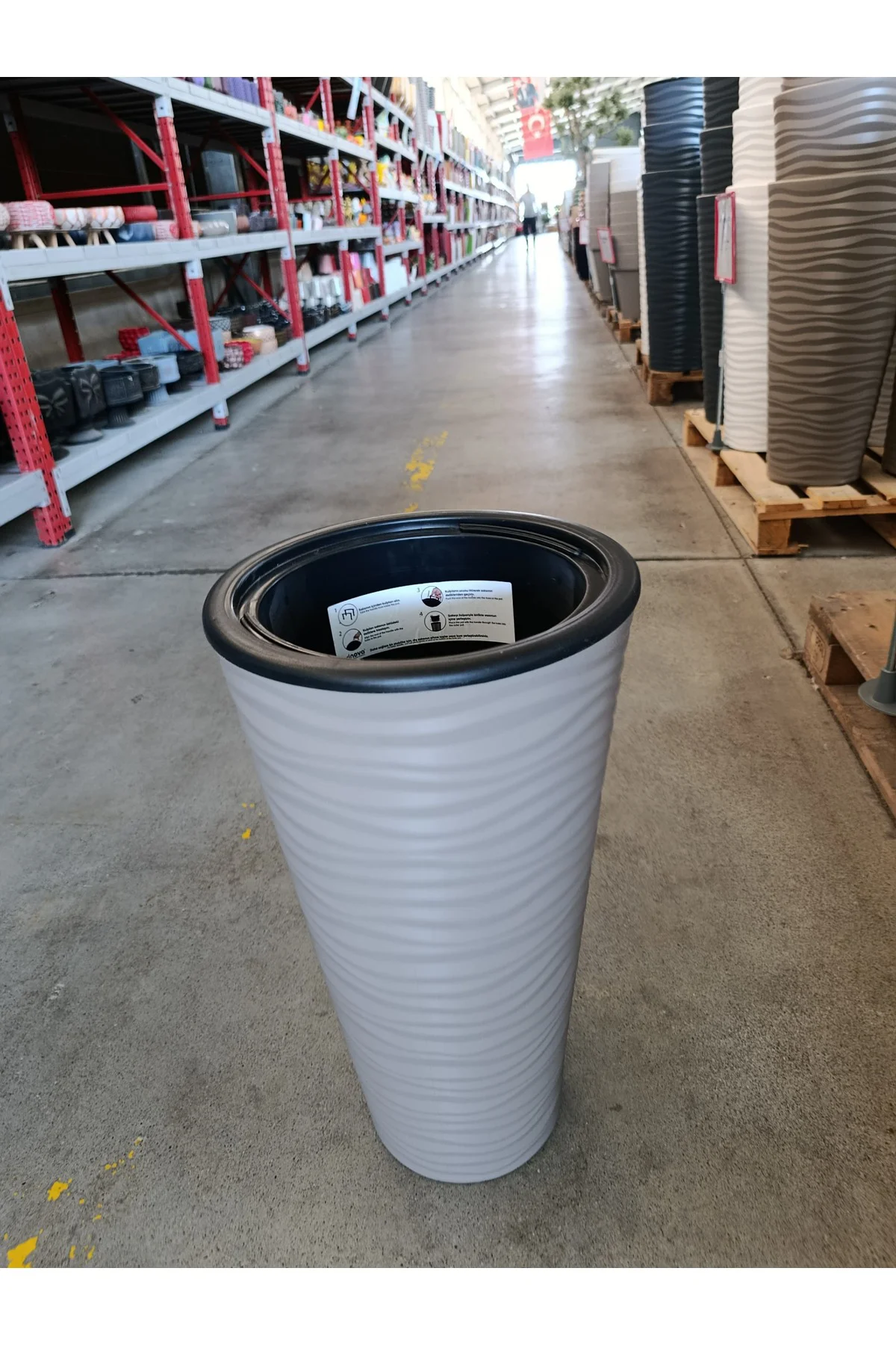 15 Litre Çift Hazneli Kumsal Saksı