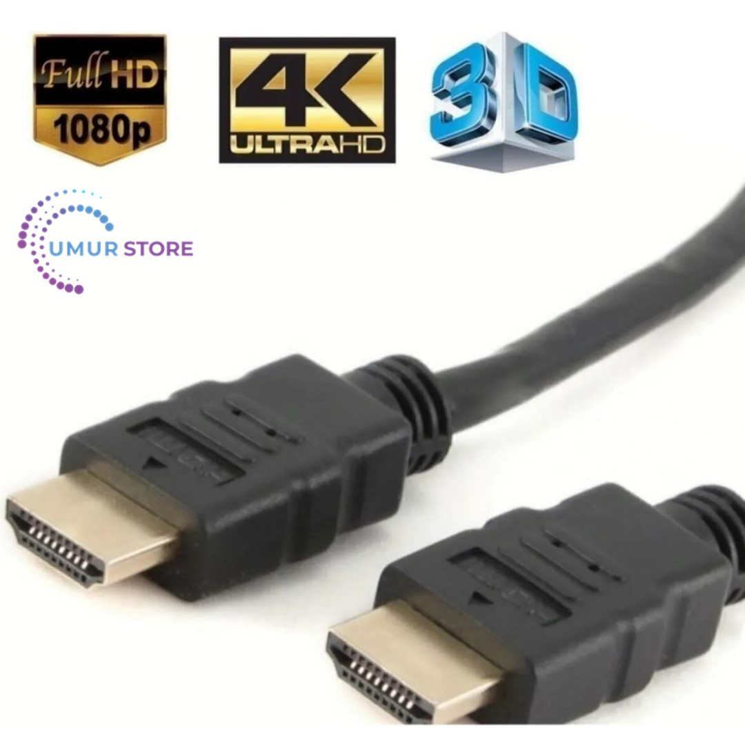 1.5 Metre 3D 4K Full Hd HDMI Tv Uydu Alıcısı Kablosu 1.5 Metre 4K