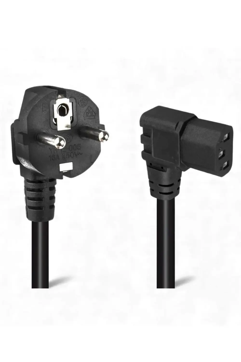 1.5 Metre 3x0.75mm Güç Kablosu – L Tipi Erkek ve Dişi Bağlantı Ka