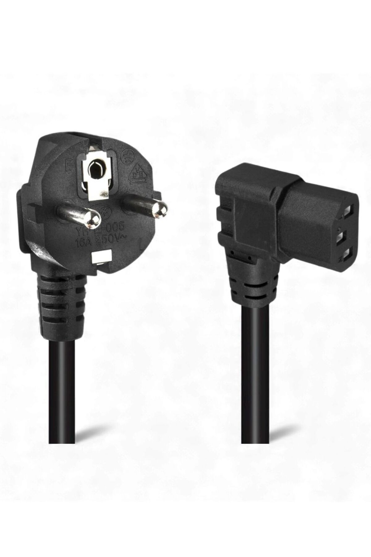 1.5 Metre 3x0.75mm Güç Kablosu – L Tipi Erkek ve Dişi Bağlantı Ka