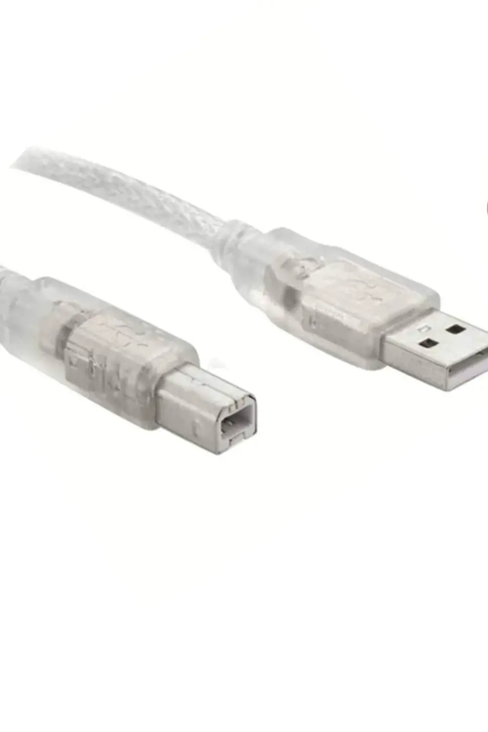 1,5 Metre Şeffaf Usb A B Printer Yazıcı Ara Kablosu(lazer Epson C