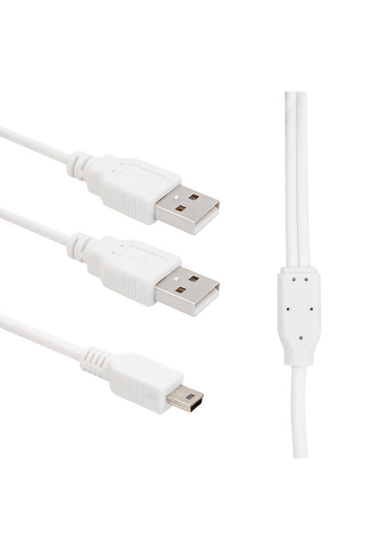 1.5 Metre USB 2.0 Çift Erkek – Mini USB 5 Pin V3 Veri ve Güç Kabl