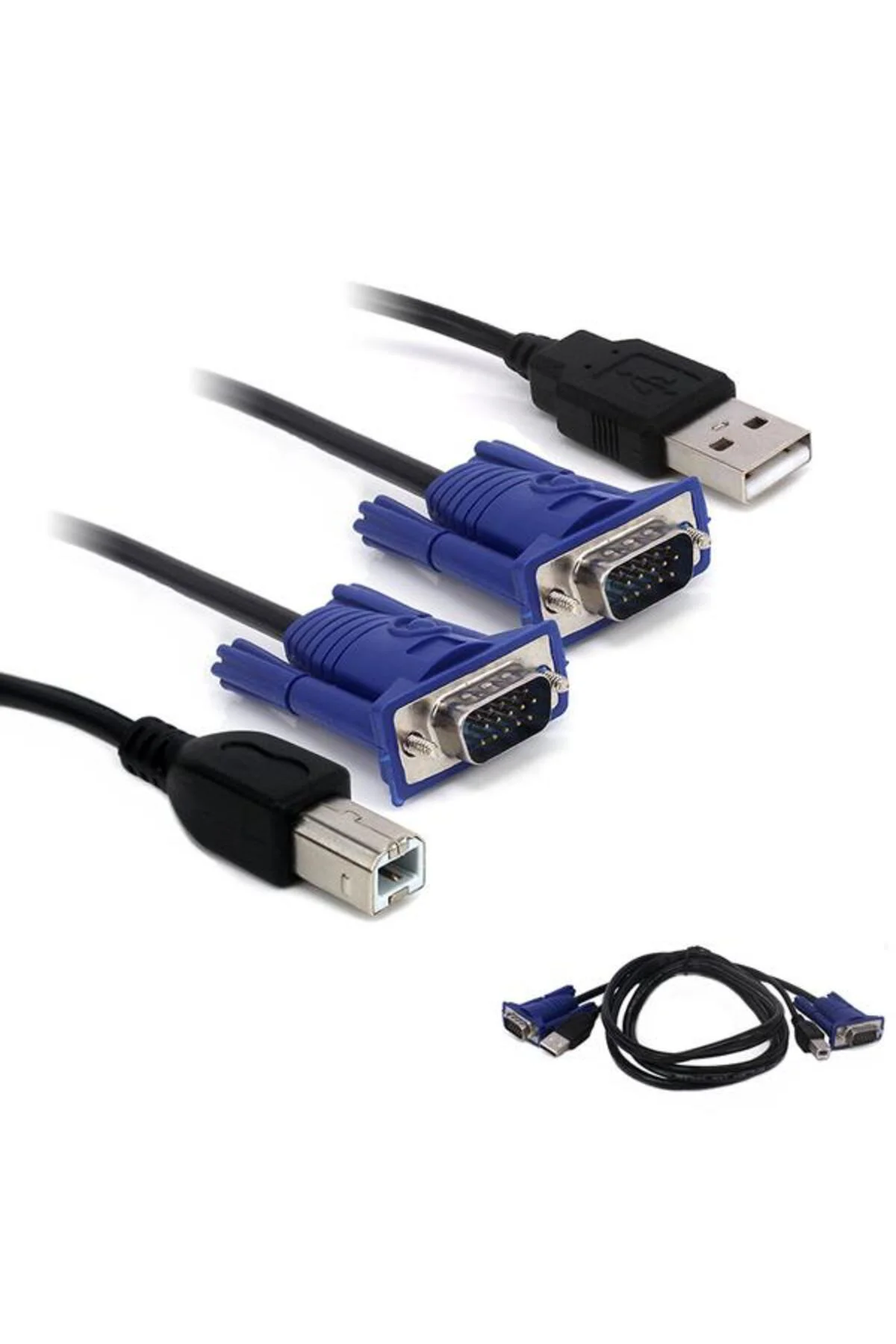 1.5 Metre Vga Erkek / Erkek Usb Prınter Kvm Swıtch Kablo