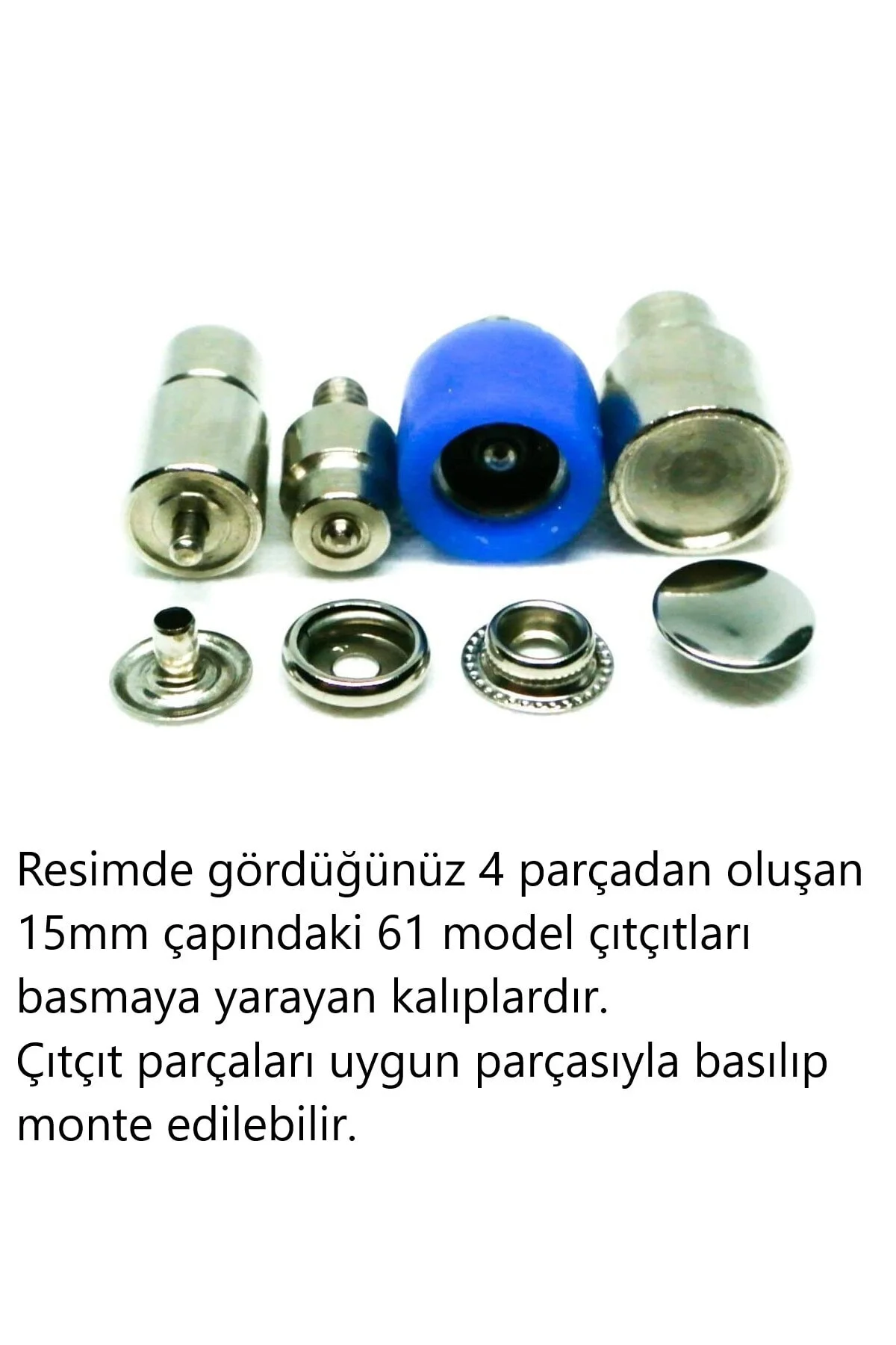 15 Mm 61 Sistem Çıtçıt Kalıbı. 15mm Metal Büyük Çıtçıt Kalıbı