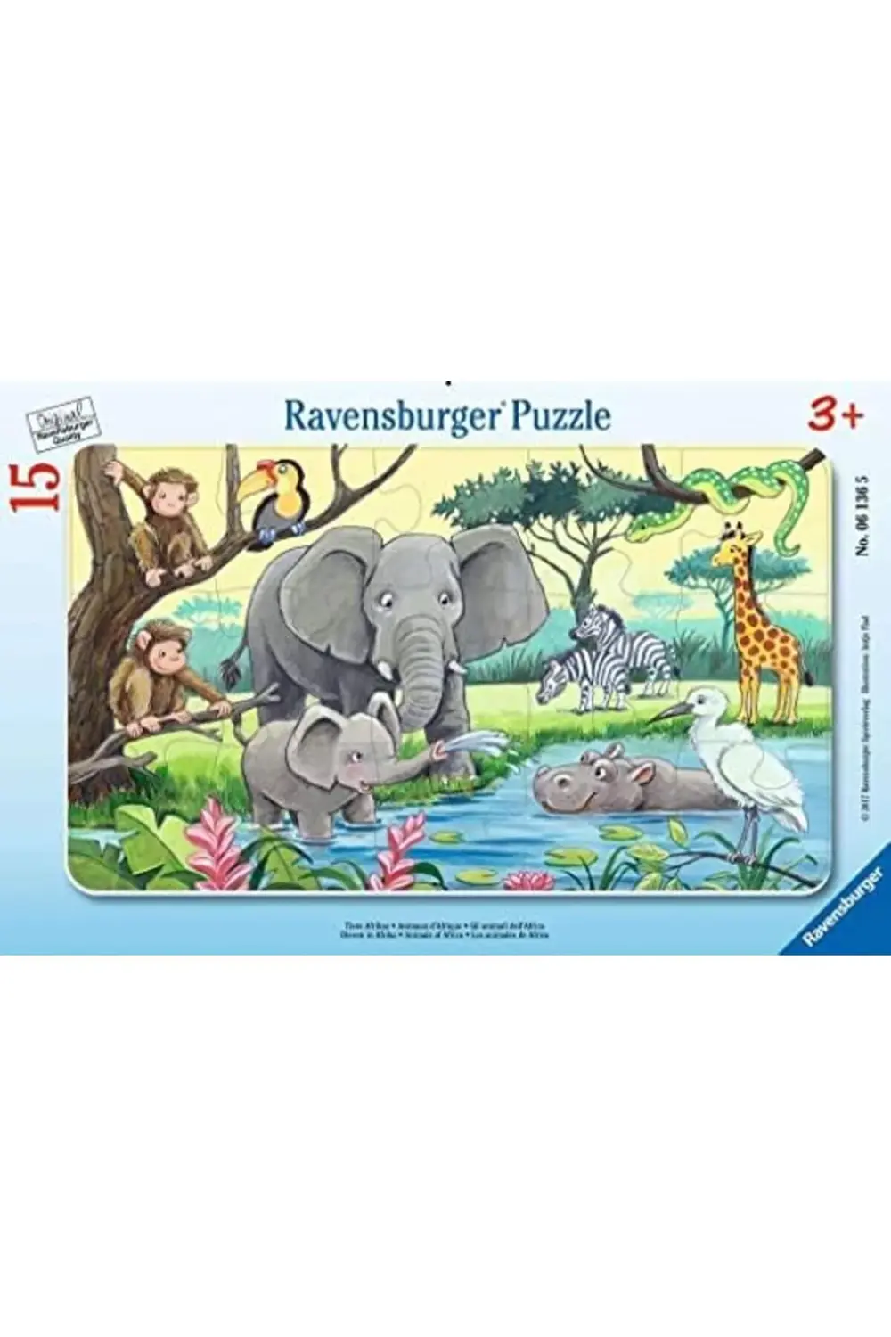 15 Parçalı Çerçeveli Puzzle Hayvanlar-061365 1178367