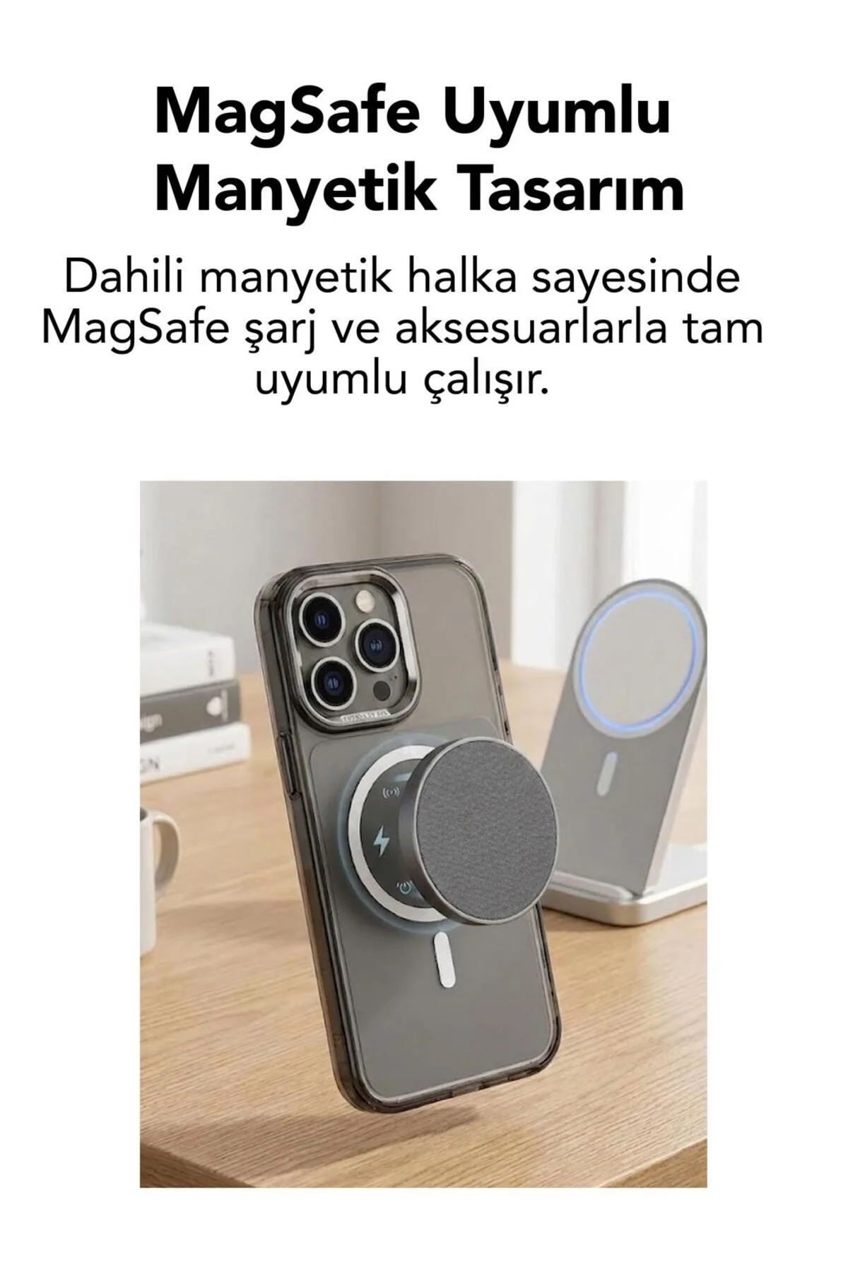 15 Pro Max Uyumlu Premium Magsafe Kapak Renkli Metal Tuş Metal Kamera Çerçeve Hoparlör Filtreli