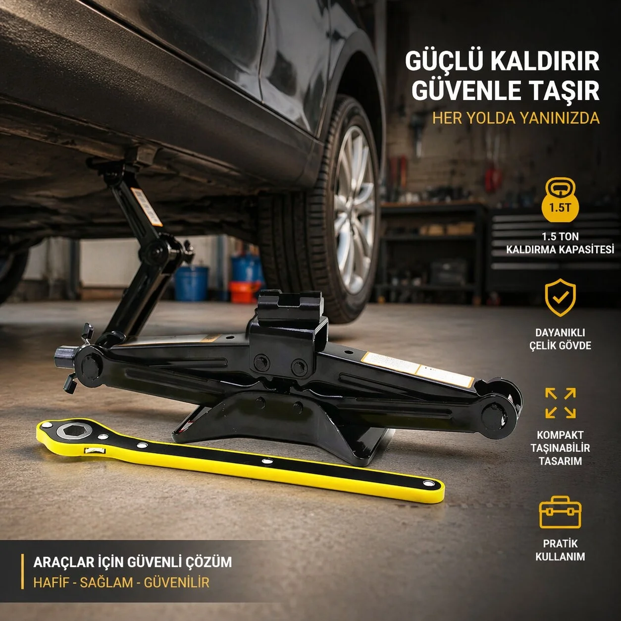 1.5 Ton - Cırcır Kollu Kriko Bx40 Fiyatı, Yorumları ve Özellikleri
