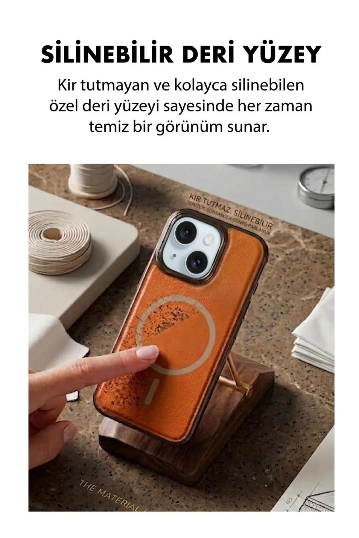 15 Uyumlu Deri Cold Magsafe Kapak Sert Ultra İnce Tam Korum Kablosuz Şarj Destekli Kılıf Fiyatı, Yorumları ve Özellikleri