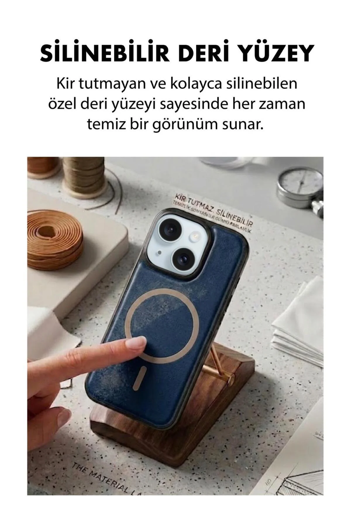 15 Uyumlu Deri Cold Magsafe Kapak Sert Ultra İnce Tam Korum Kablosuz Şarj Destekli Kılıf Fiyatı, Yorumları ve Özellikleri