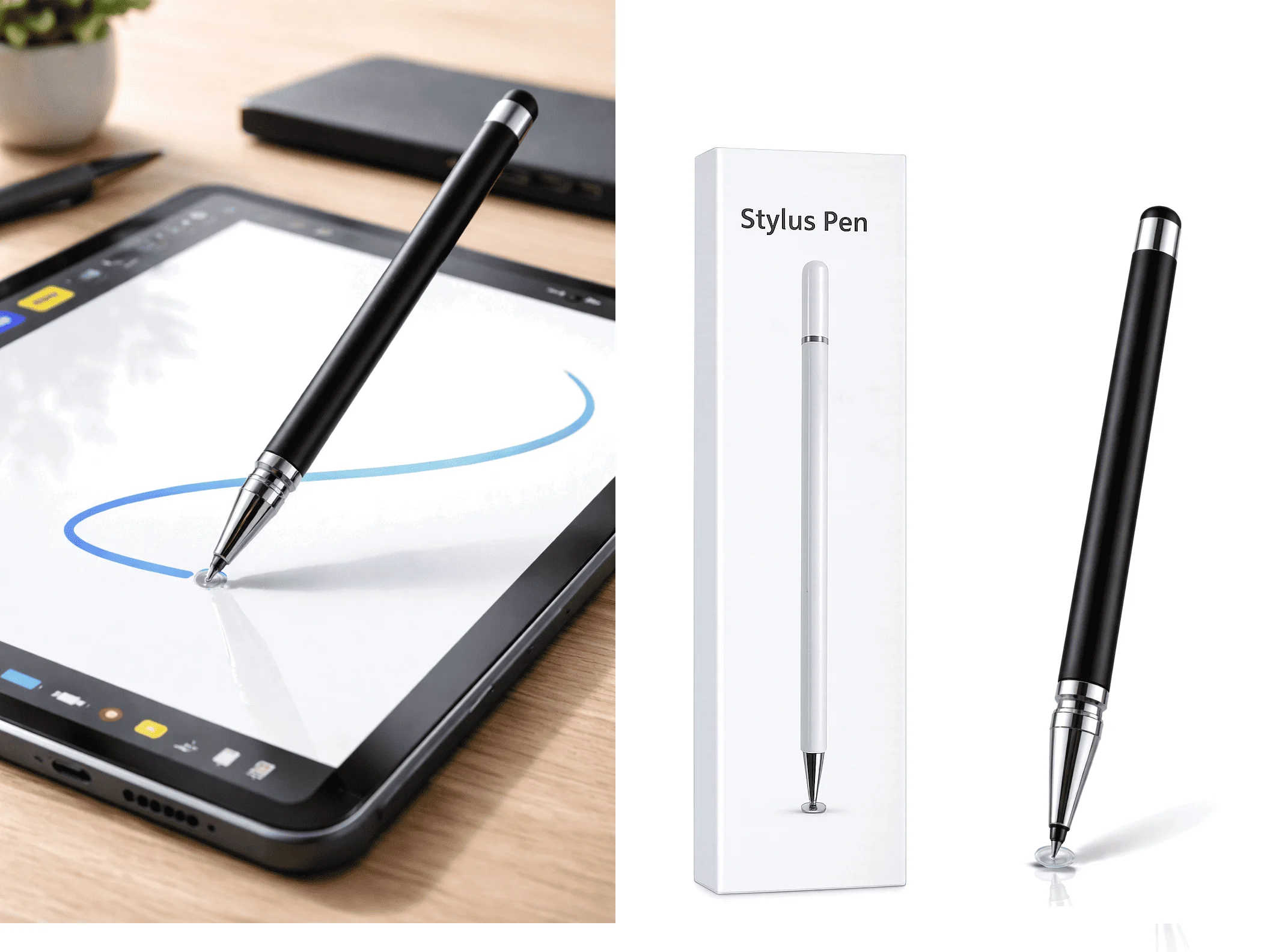 15 Uyumlu Dokunmatik Stylus Kalem Disk Uçlu Hassas Tablet Telefon Çizim Kalemi