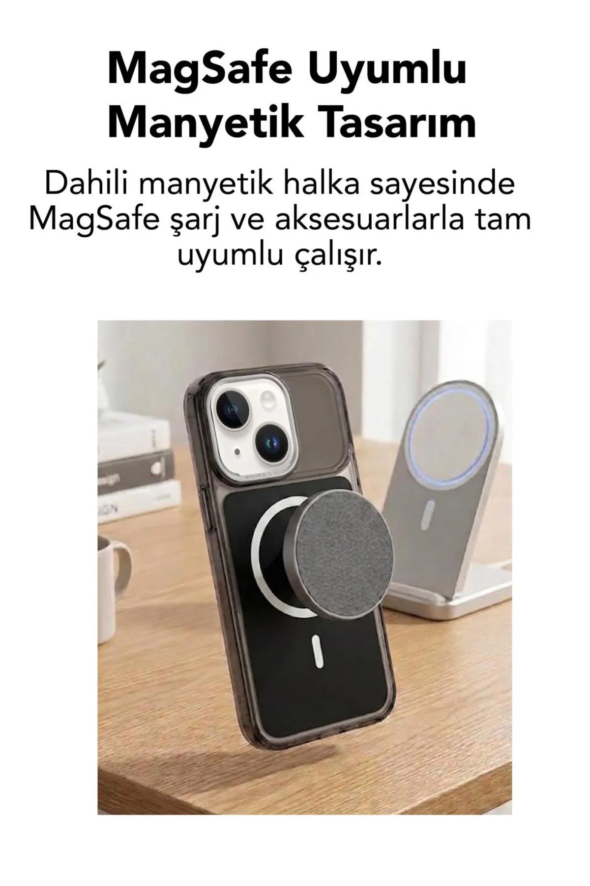 15 Uyumlu Premium Magsafe Kapak Renkli Metal Tuş Metal Kamera Çerçeve Hoparlör Filtreli