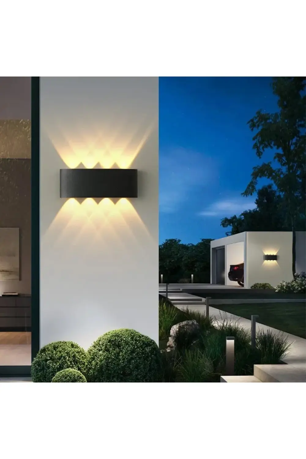 15 W İki Yönlü Led Duvar Aplik - Gün Işığı (3000K)  - Siyah - IP4