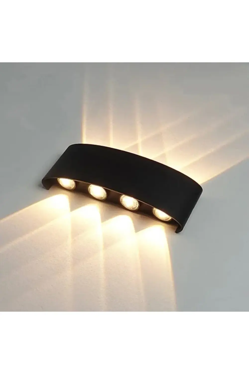 15 W İki Yönlü Led Duvar Aplik - Gün Işığı (3000K)  - Siyah - IP4