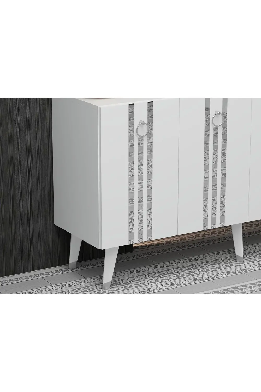 150 Cm Işıl Konsol Antrasit-altın