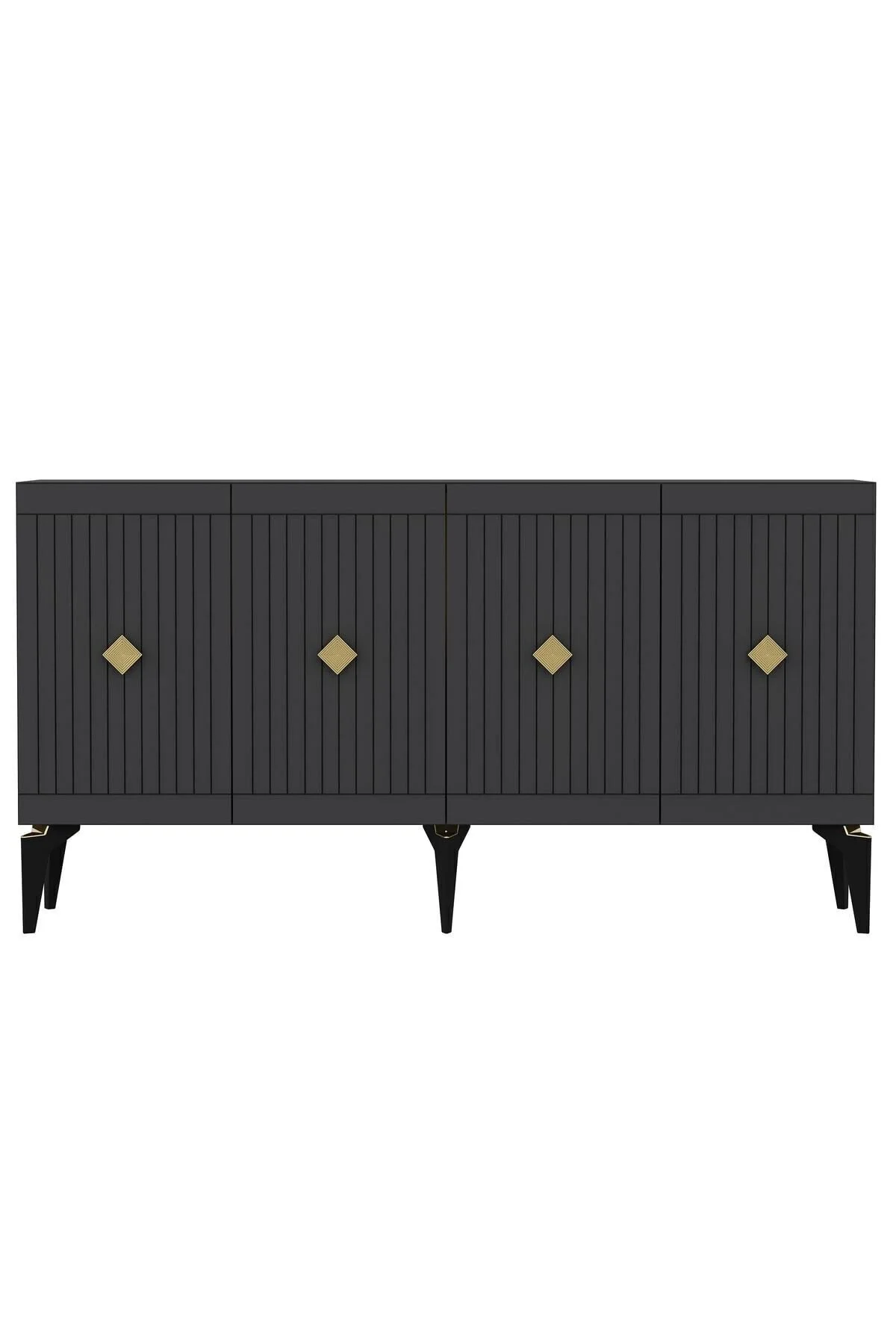 150 cm Midas  Konsol Antrasit-Altın