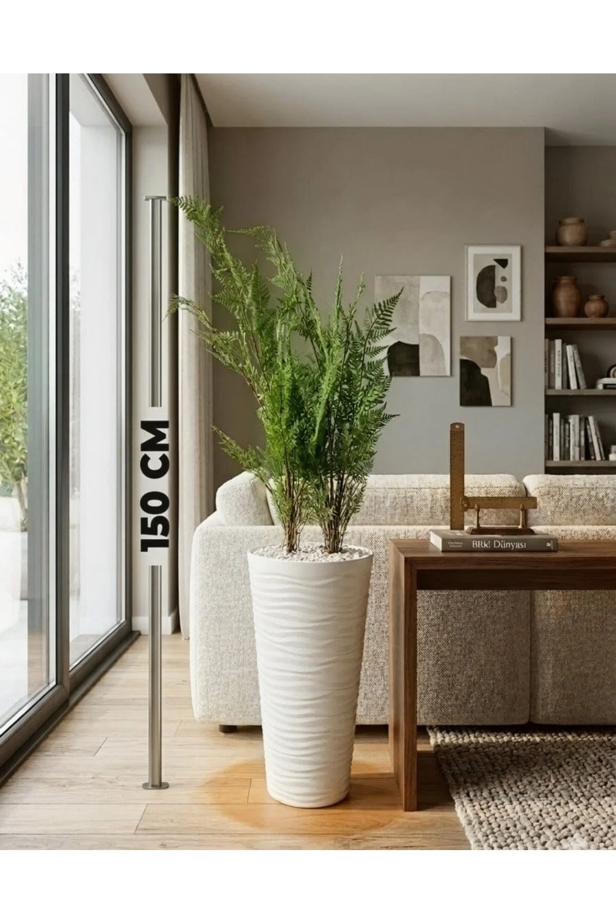 150 cm Yapay İthal Çam Ağacı Dev Boy - Gerçek Dokulu Premium Deko