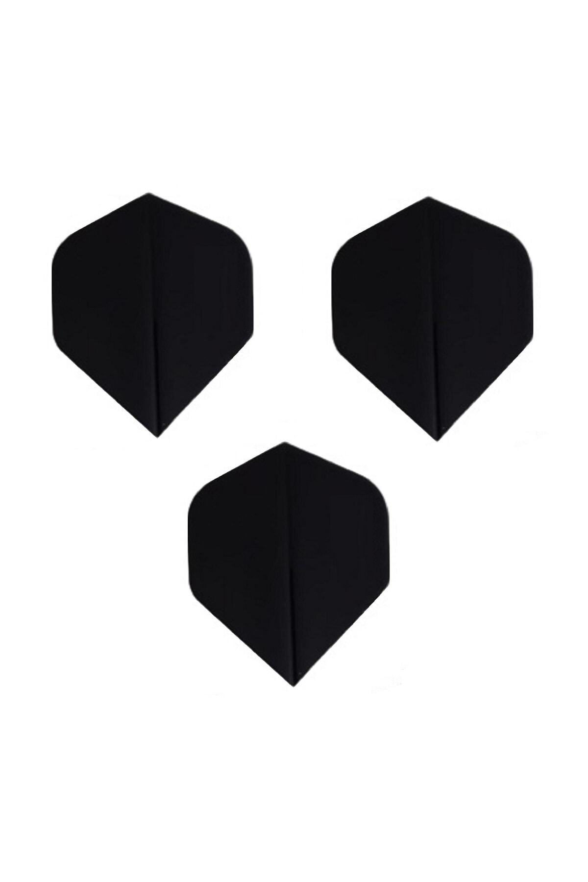 150 Mıcron, 5 Set (15 ADET) Dart Flight-flayt Siyah, Pet