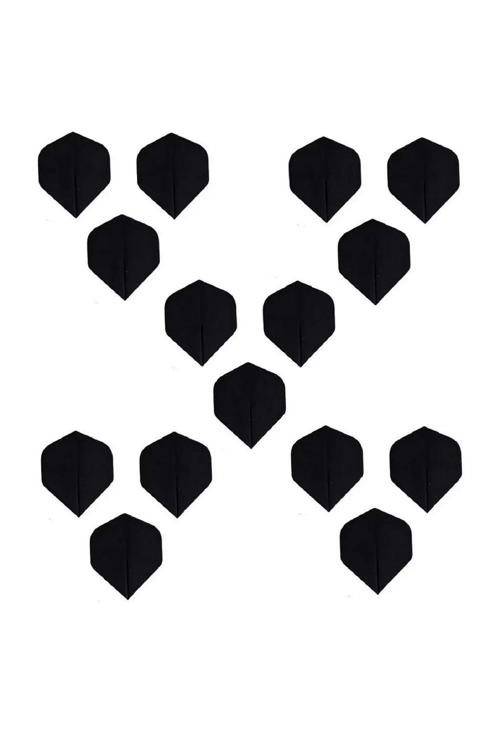 150 Mıcron, 5 Set (15 ADET) Dart Flight-flayt Siyah, Pet