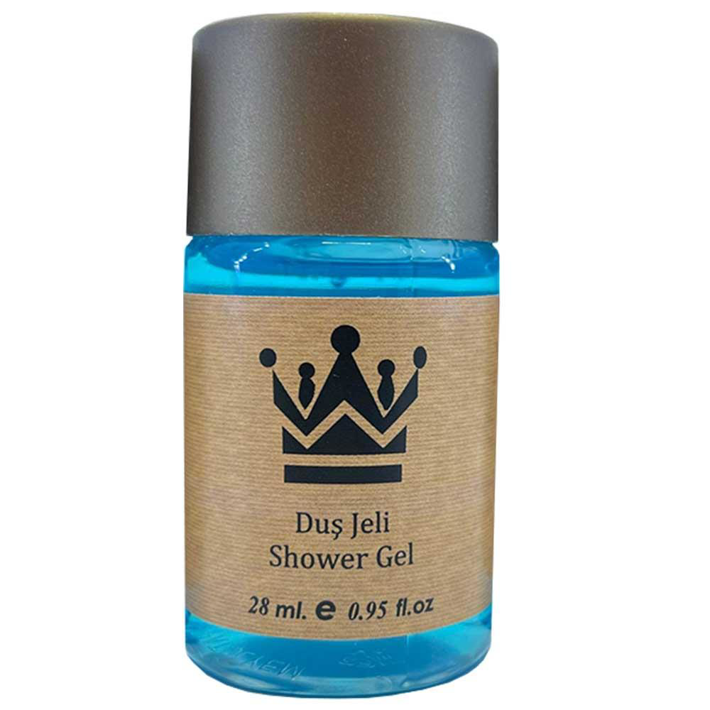 1500 Adet Standart Otel Duş Jeli Geniş Kapak Kraft 30 Ml Silindir