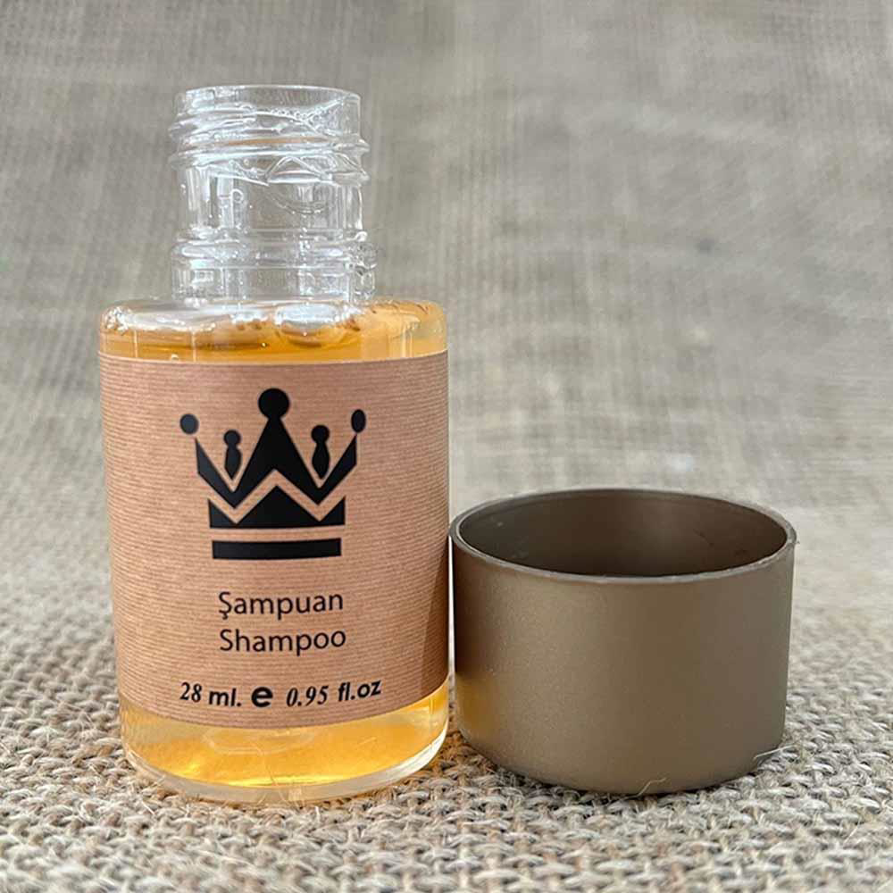 Private 1500 Adet Standart Otel Şampuani Geniş Kapak Kraft 30 Ml Silindir