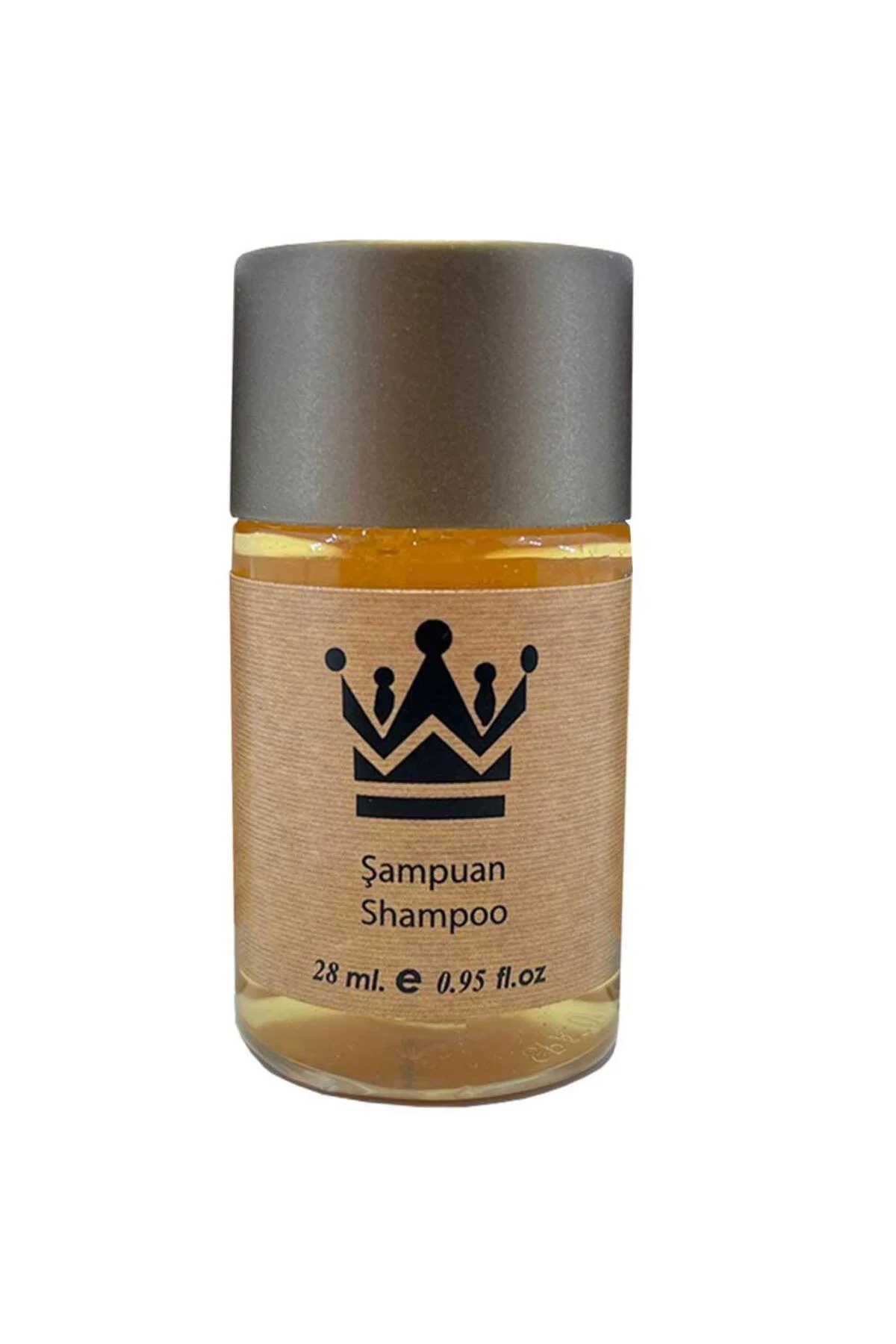 1500 Adet Standart Otel Şampuanı Geniş Kapak Kraft 30 ml Silindir