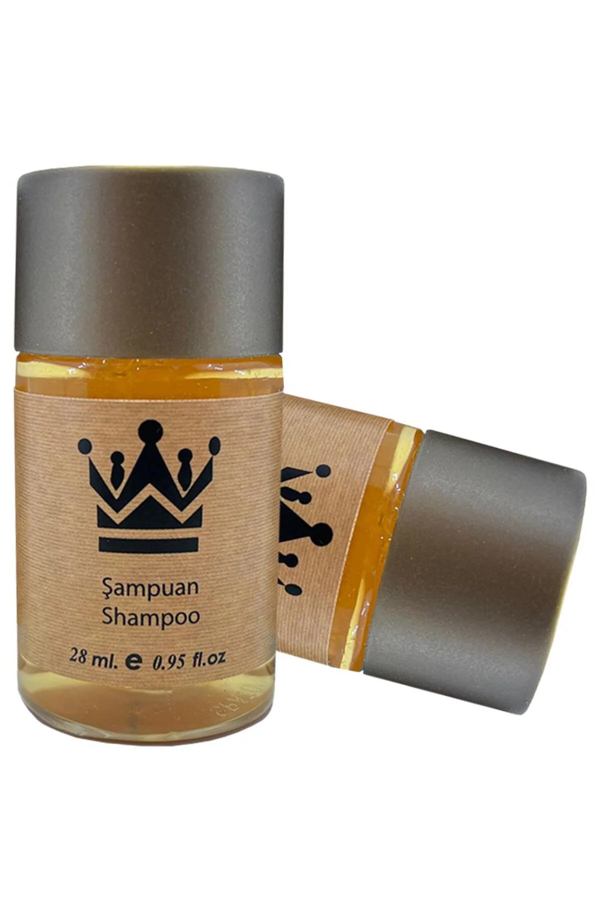 1500 Adet Standart Otel Şampuanı Geniş Kapak Kraft 30 ml Silindir