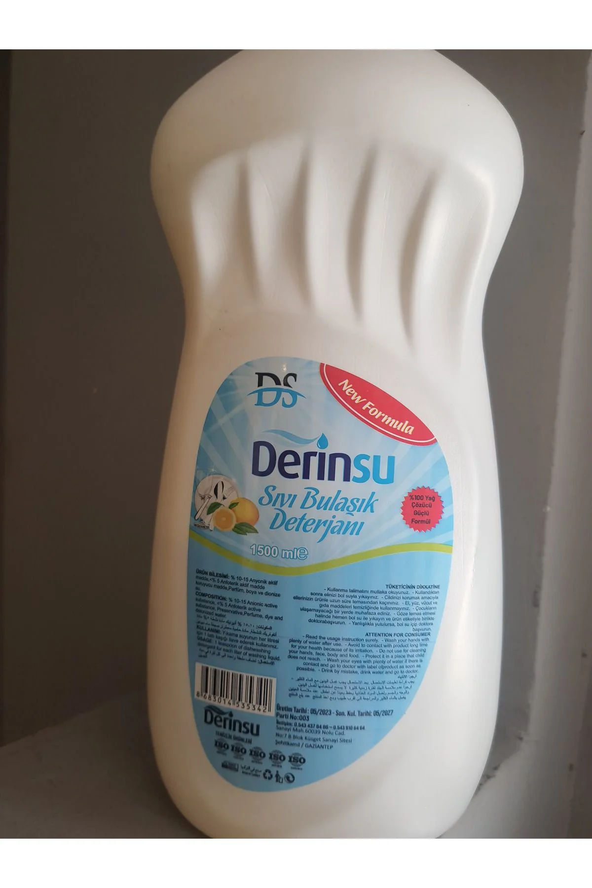 1.500 ML BULAŞIK DETERJANİ 1.500 ML BULAŞIK DETERJANİ