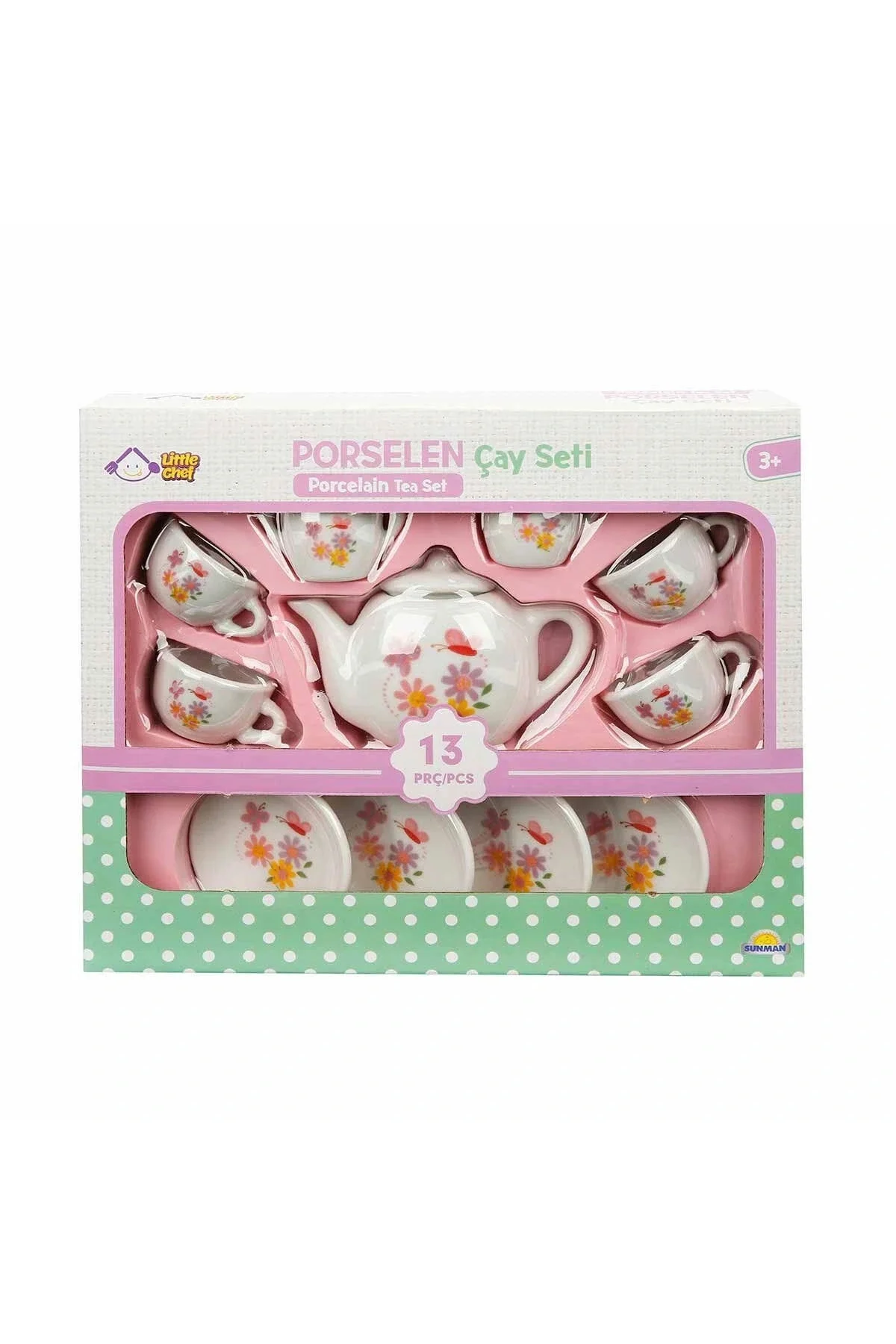 1501 Porselen Çay Seti 13 Parça -Sunman