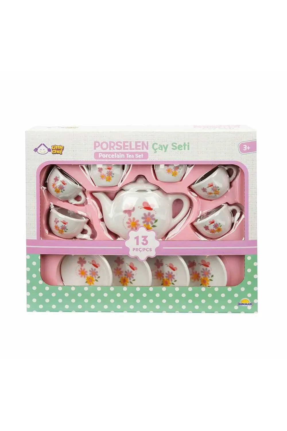 1501 Porselen Çay Seti 13 Parça -Sunman