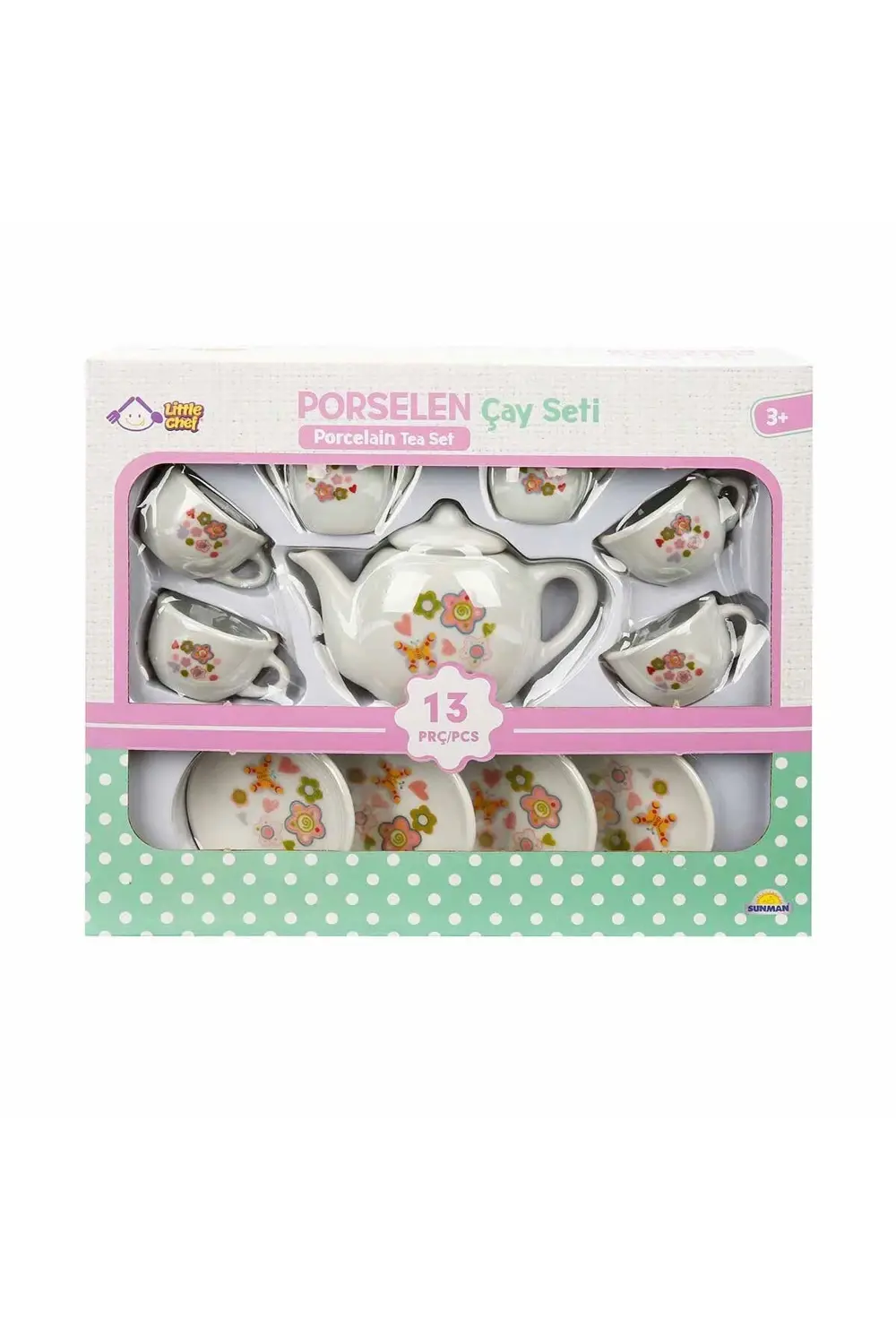 1501 Porselen Çay Seti 13 Parça -Sunman