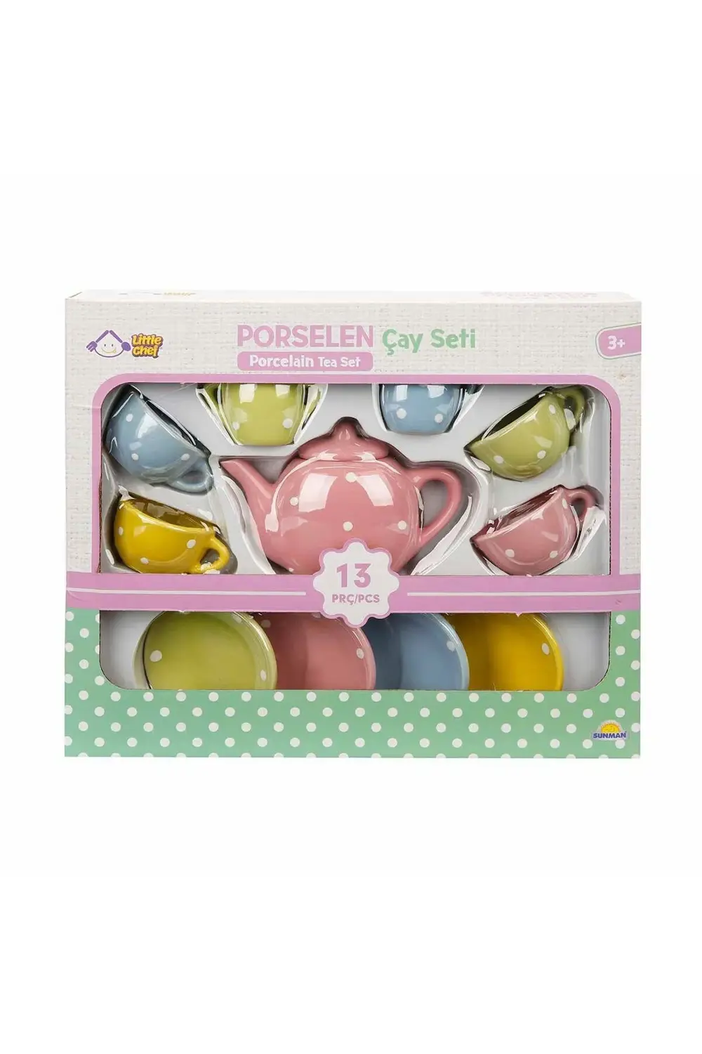 1501 Porselen Çay Seti 13 Parça -Sunman