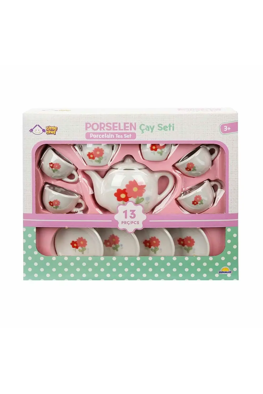 1501 Porselen Çay Seti 13 Parça -Sunman