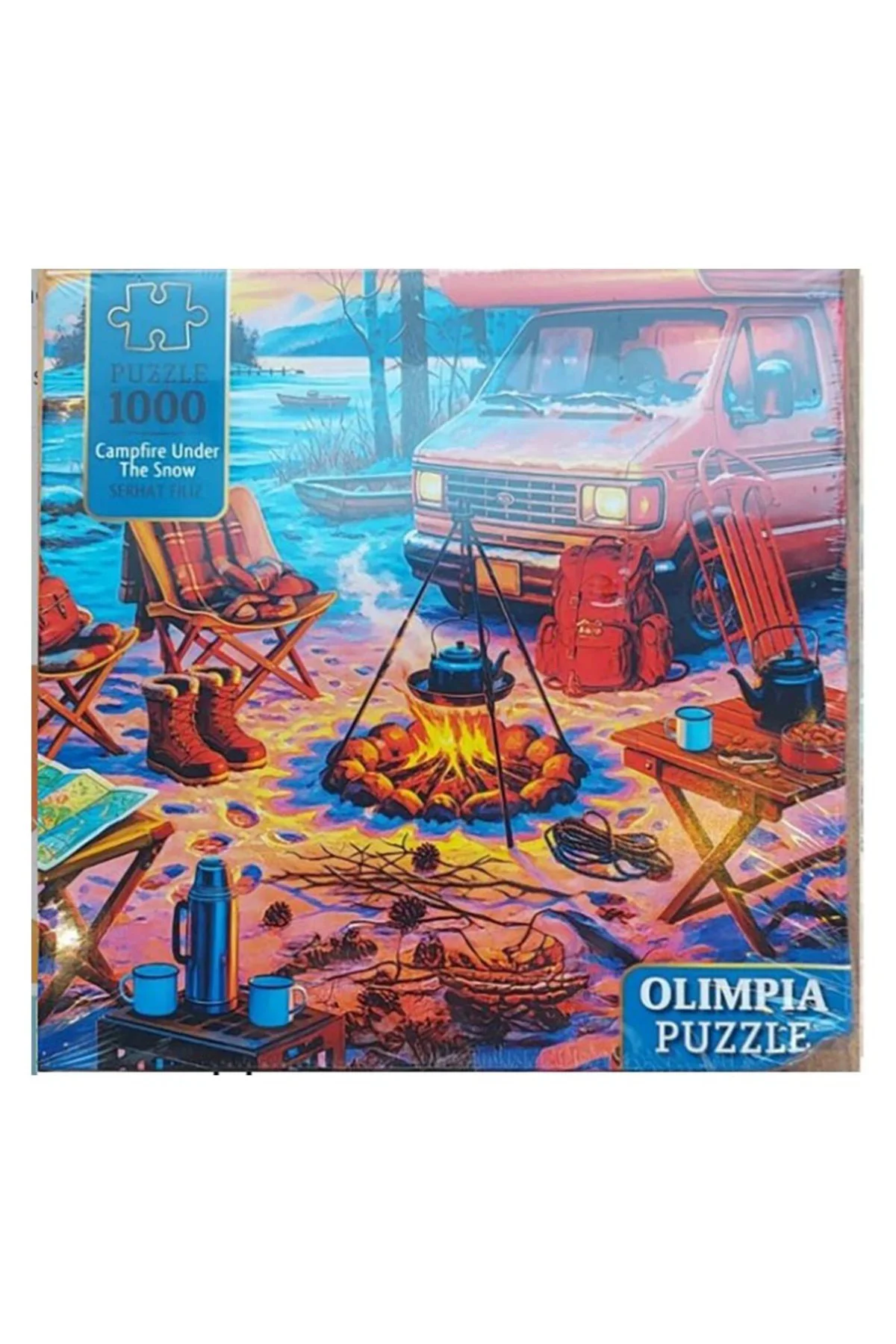 15013 PUZZLE 1000 PRÇ OLİMPİA CAMPFİRE UNDER THE SNOW