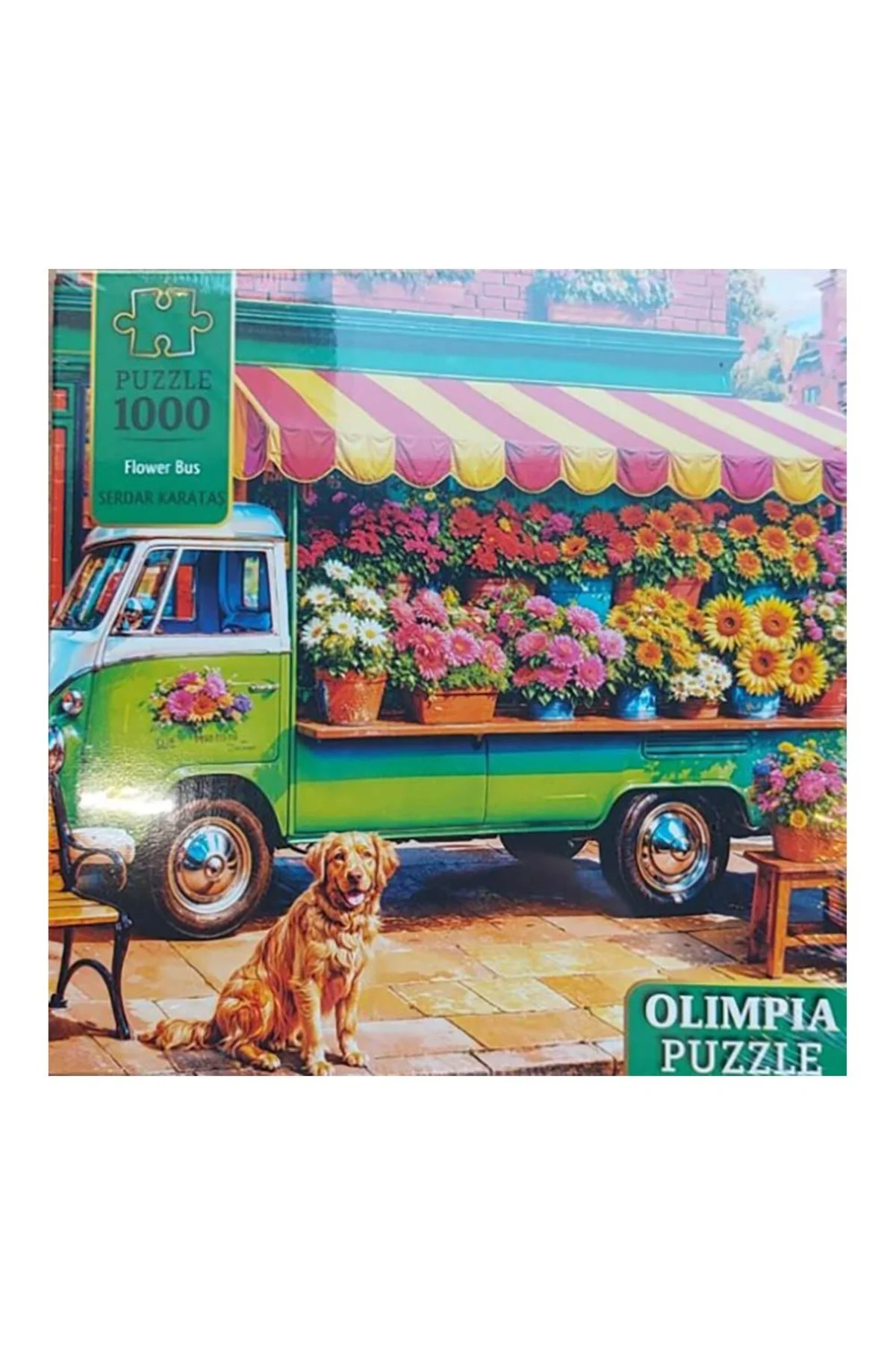 15014 PUZZLE 1000 PRÇ OLİMPİA FLOWER BUS
