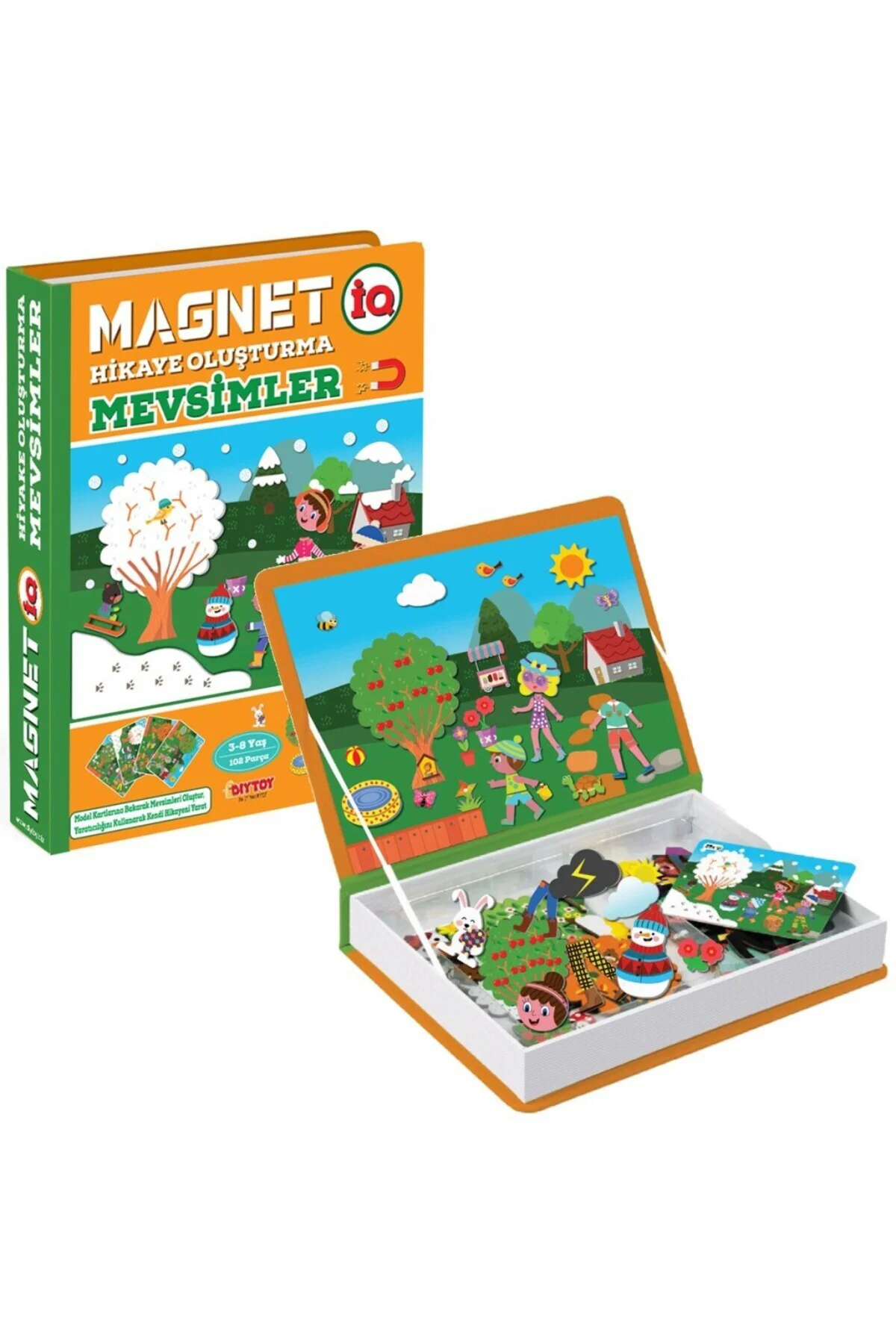 1505 DıyToy, Magnet Hikaye Oluşturma - Mevsimler / +3 yaş