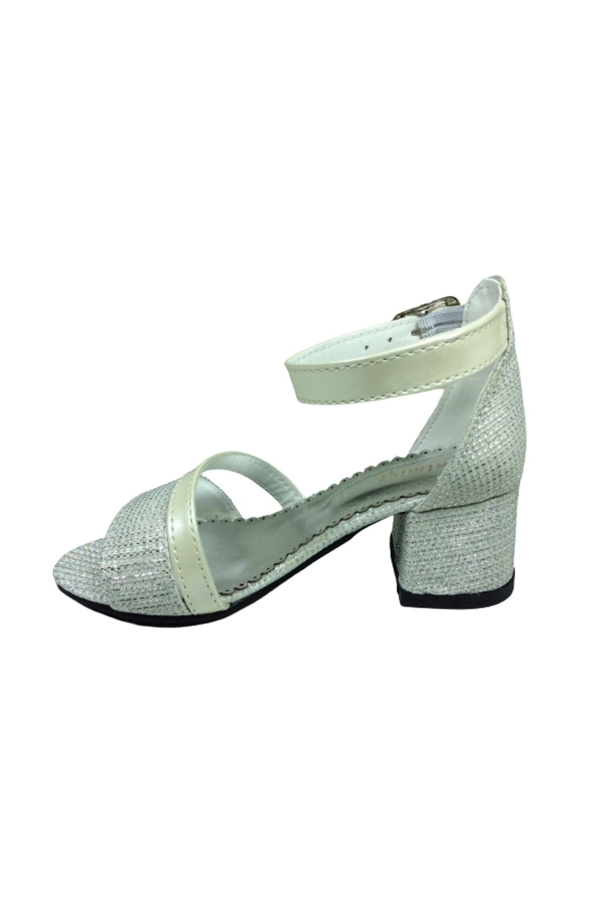 Ortopedikal 1506 (Plm) Patik Sedef Ekru Simli Bilekten Tokali Kiz Çocuk Topuk
