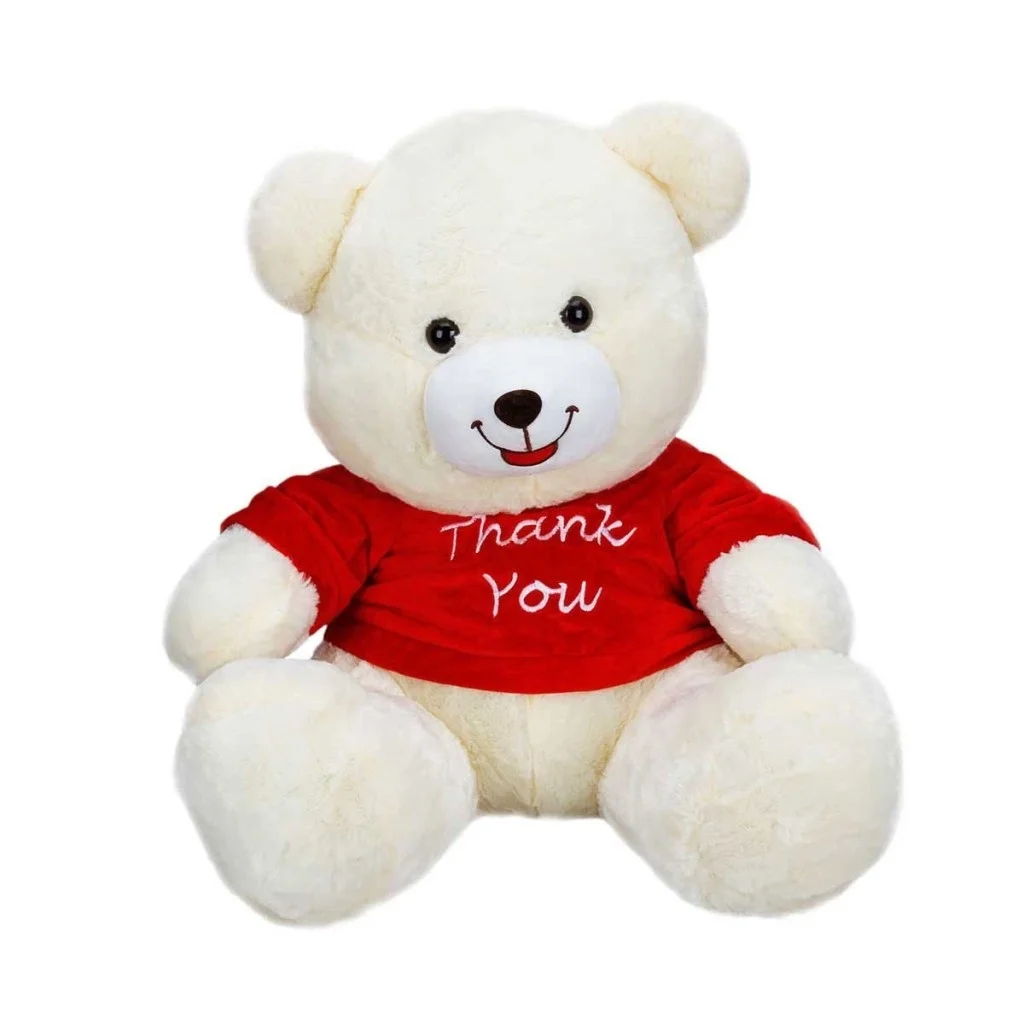 1506 T-Shirtlü Oturan Peluş Ayı 60 cm - 1506 T-Shirtlü Oturan Peluş Ayı 60 cm -