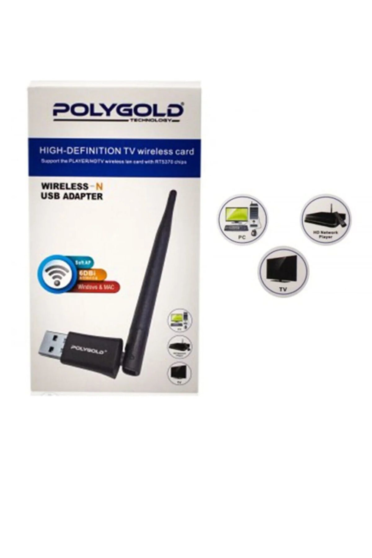 Polygon 150Mbps Wireless Usb Mini Adapter Pg-718