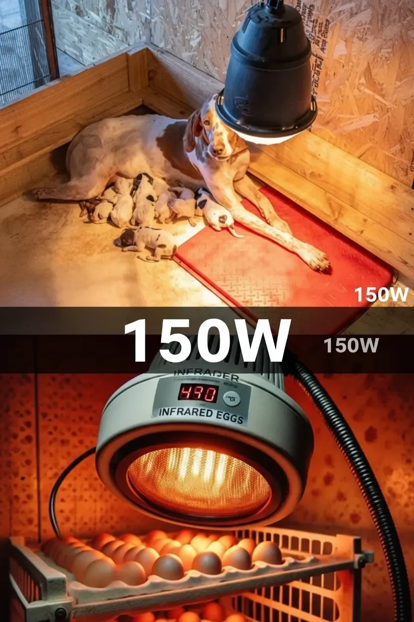 150W Kızılötesi (infrared) Isıtıcılı Hayvan Isıtma ve Kuluçka Lambası (Kırmızı Işık) E27 (Kalın Duy) Fiyatı, Yorumları ve Özellikleri
