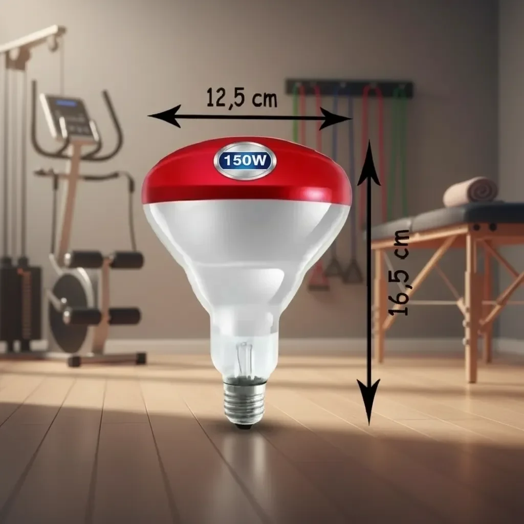 150w Kızılötesi (infrared) Isıtıcılı Fizik Tedavi Lambası (Kırmızı Işık) E27 (Kalın Duy) 150w Kızılötesi (infrared) Isıtıcılı Fizik Tedavi Lambası (Kırmızı Işık) E27 (Kalın Duy)