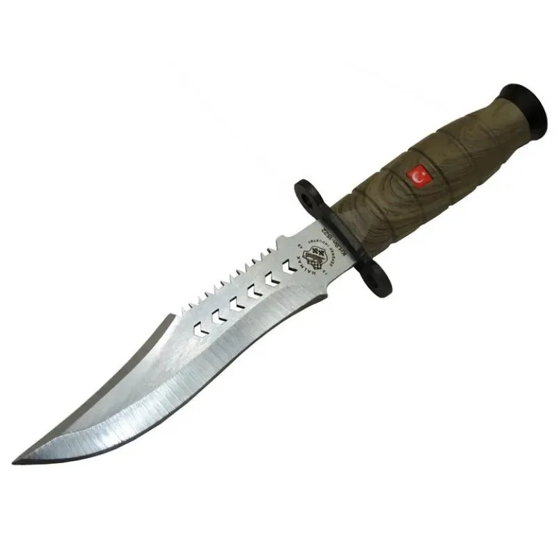 1522 Haki Komando Bıçağı 30cm - Tırtıklı Sırt, Kılıflı, Türk Yapımı Paslanmaz Çelik Survival Bıçağı Fiyatı, Yorumları ve Özellikleri