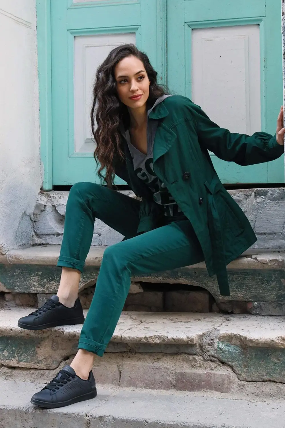 15306 Siyah Kadın Sneaker Günlük Spor Ayakkabı