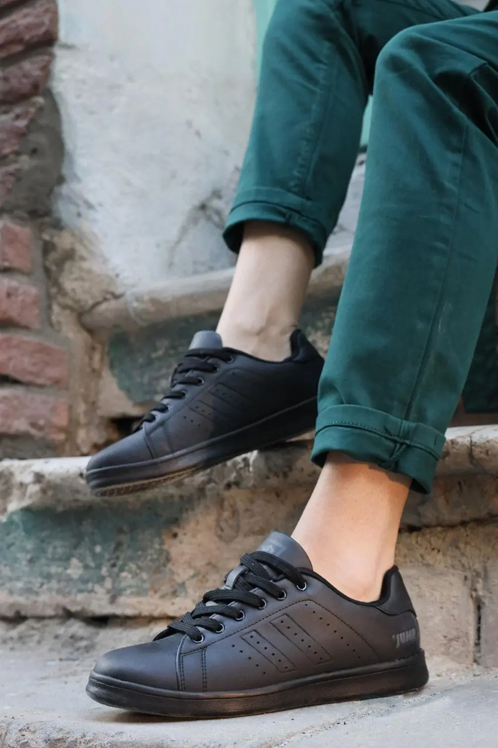 15306 Siyah Kadın Sneaker Günlük Spor Ayakkabı