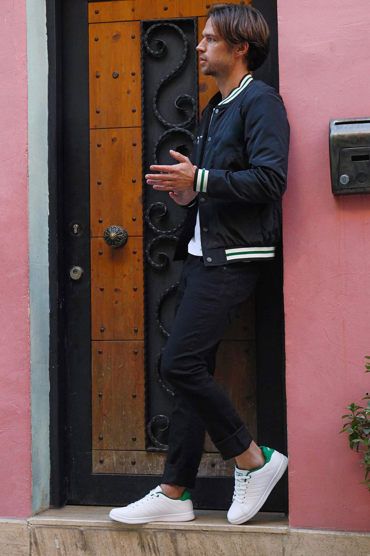 Jump 15307 Beyaz - Yeşil Erkek Sneaker Günlük Spor Ayakkabı