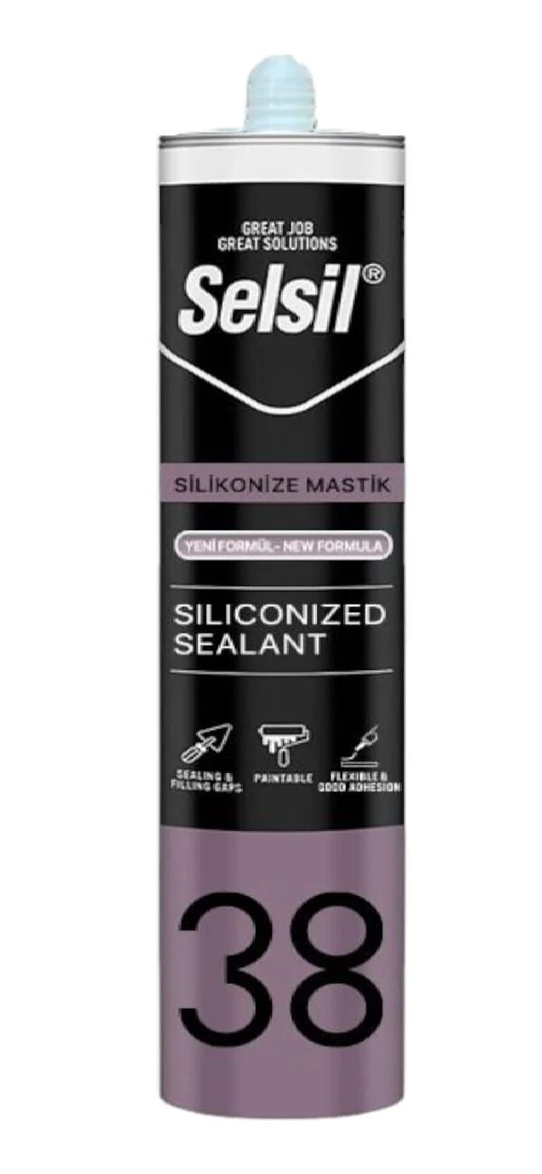 15651-1 F   Selsil 38 Silikonize Mastik 500gr - Beyaz